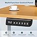 DUMOS 40 Inch Electric Standing Desk Height Adjustable, Sit to Stand Up Computer Workstations Work PC Table Home Office Study Writing Gaming Desks with Memory Presets for Walking Pad, Bedroom, Oak