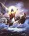 Jesus Christ Calming the Sea Femrite Religious and Spiritual Art Print Poster (16x20)