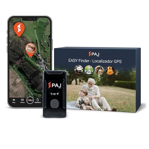 PAJ Easy Finder 4G - Mini Localización GPS en Tiempo Real para Mayores, Niños o Personas con Demencia/Alzheimer - Mensajes de Voz - con botón de Emergencia SOS - Batería hasta 14 días