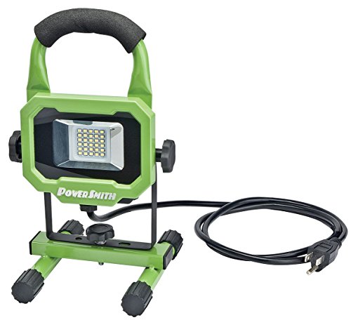 PowerSmith PWL1115BS 15W 1400 Lumen LED Work Light Equippped with Metal Stand and Lamp Housing with 5 ft Power Cord
