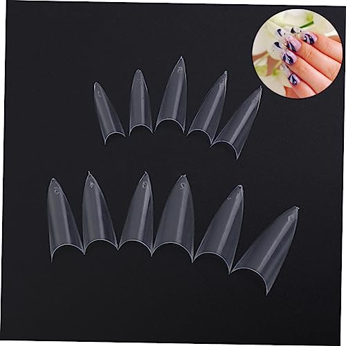 Healeved 1000 Peças dicas de unhas falsas unhas postiças unhas de gel ponta de acrílica dicas de unh