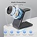 Acer 3 in 1 Charging Station for iPhone, Wireless Charger Stand,15W Fast MagSafe Charger for iPhone 17 16 15 14 13 12 Series-Apple Watch 11 10 9 8 7 6 5 4 3 2 SE and Ultra Series-Airpods 4 3 2 Pro