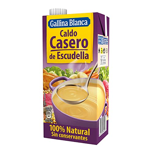 Gallina Blanca Caldo Casero de Escudella, 100% Natural, 1L