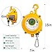 QFhuahang Heavy Duty Spring Balancer 9-15kg (20~33lbs), Tool Hanging Retractor, Retractable Balancer with 1.9m Adjustable Tension Steel Wire Cable, Industrial Tool Hanging Holding Equipment
