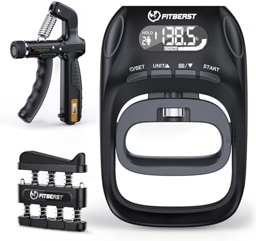 FitBeast Grip Strength Tester Set with Hand Strengthening Tools –...