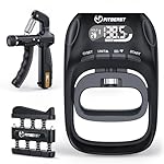 FitBeast Grip Strength Tester Set with Hand Strengthening Tools – Track Progress, Build Strength & Support Hand Recovery (3-in-1 Kit)