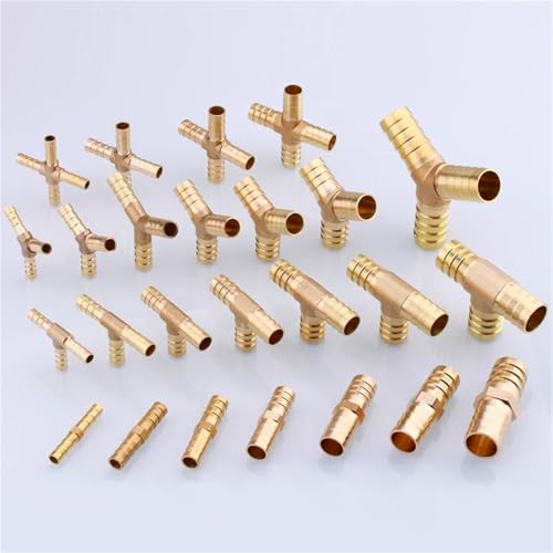 Adaptador de gancho de cobre de 12mm TXYU conector de latón de 4 vías para manguera 5