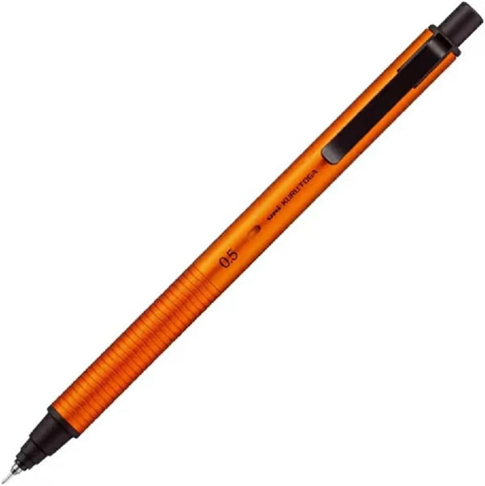 KURUTOGA Mitsubishi Pencil Limited Mechanical Pencil Metal 0.5mm Sunrise Orange M5KH1P.SO With Original Stylus Ballpoint Touch Pen