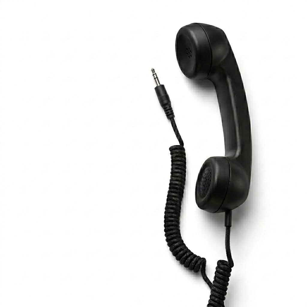 Drumstone ( 2026 Brings 10 Years Warranty Retro Mobile Handset Receiver Anti Radiation Portable Call Receiver for Smartphone Laptop 3.5mm Plug Smart Wired Phone Handset-image-26