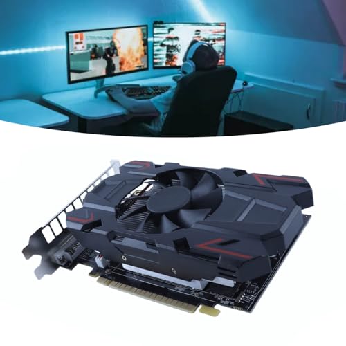 Schede Grafiche Desktop HD6770, Scheda Video per Giochi per PC DDR5 da 4 GB a 128 Bit con Scheda Grafica GPU DVI I, VGA, HD, a Basso Profilo, Scheda Grafica per Videogiochi PCI
