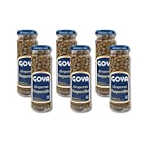 Alcaparras Nonpareilles - Pack de 6 Frascos de Cristal de 114g (71g Escurrido) - Alcaparras de Selección Especial para Ensaladas, Salsas y Tapas - Sabor Gourmet Natural - NEXU