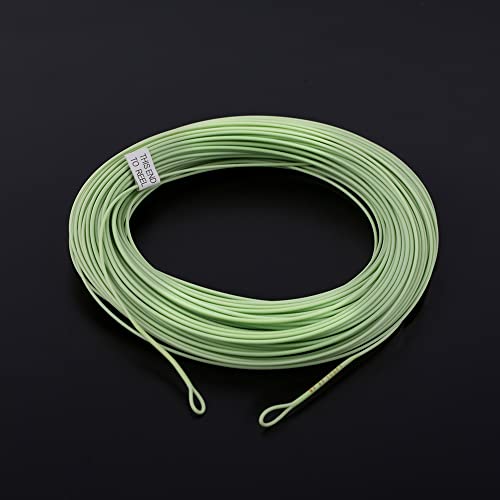 Hercules Fly Fishing Line Floating Weight Forward Fly Line With Double Welded Loop, Moss Green, Wf3F 90Ft #TOP2