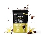 Earth Co, Café Latte con Proteína en Polvo 10 gr por Taza Sin Azúcar Sabor Vainilla