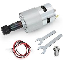 RATTMMOTOR DC Motor CNC 775 Spindle Motor 100W 12-24VDC 20000RMP + ER11 Collet for DIY Mini CNC Router 3018 3018Pro 3018Pro-Max 3018Pro-N 1610 1610Pro Engraving Router Milling Machine