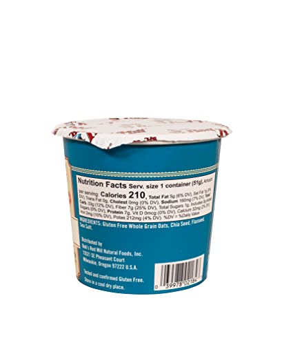 Bob's Red Mill Gluten Free Oatmeal Cup, Classic With Flax/Chia (Pack Of 12) #TOP2