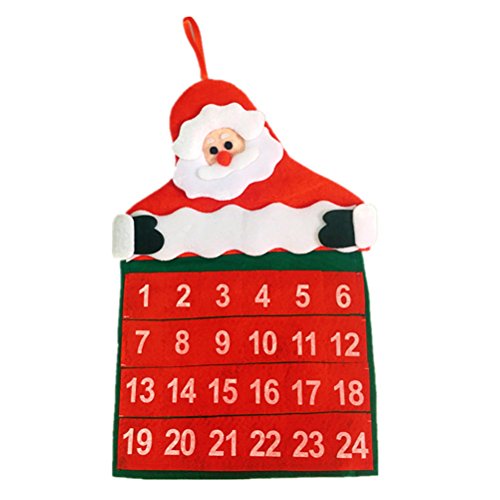 ROSENICE Calendriers de l'Avent Décoration de Noël Compte à rebours Calendrier de Noël
