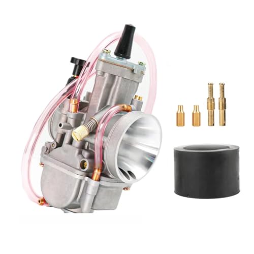 Viviance Carburateur moto compatible avec PWK 21-34MM 2T 4T Carburateur Moto avec Power Jet compatible avec Yamaha Koso ATV Quad UTV - 21MM