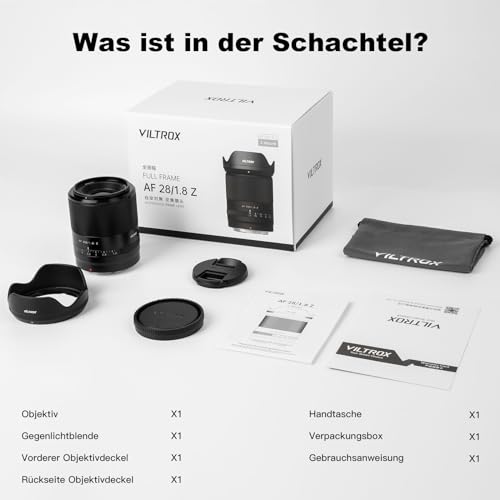 Ficha técnica Viltrox 28mm F1.8 Objetivo Auto Focus Lenses para Nikon Z Mount Camera - Fernando Cortés