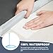 DUJUIKE Waterproof Bed Cover, Velvet Waterproof Sheet Cover, Children's Mattress Protector, Quiet Mattress Cover, Super Soft and Comfortable, Machine Washable (Grey, 200 x 230cm)