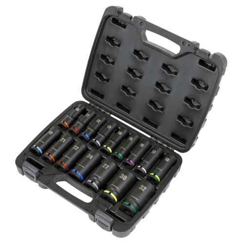 Sealey 1/2" Sq Drive Impact Socket Set, 16pc AK5818M - Image 4