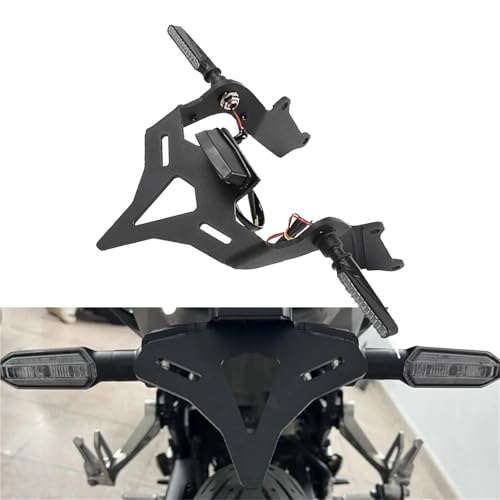 Support de plaque d'immatriculation arrière pour Honda CB650R 2024-2025 en aluminium noir