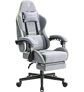 Amazon.co.jp: Dowinx ゲーミングチェア ファブリック オットマン付き