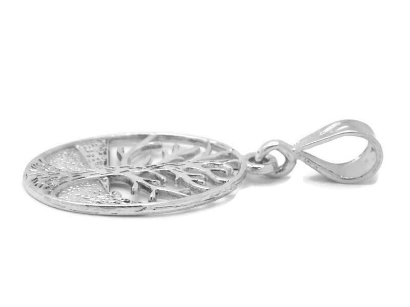 Miniatura 5 de Tree of Life Medallon .925 Sterling Silver