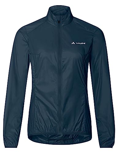 VAUDE Damen Matera Air Jacket, Leichte Windjacke, winddicht, atmungsaktiv & wasserabweisend, kleines Packmaß, Passform: Slim fit, dark sea, 36
