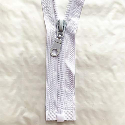 Cremalleras para Coser, Cremallera de plástico, 3 Piezas, n.° 5, Cremallera Desmontable, Cremallera de Resina, con Extremo Abierto, Cierre ecológico automático, Cremallera de plástico, para Coser