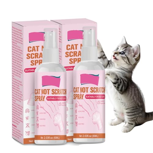2 Pack Cat Deterrent Spray Natural Cat Repellent For Indoor And Outdoor Use Furniture And Plant Protector Training Aid To Stop Scratching And Marking For Cats And Kittens