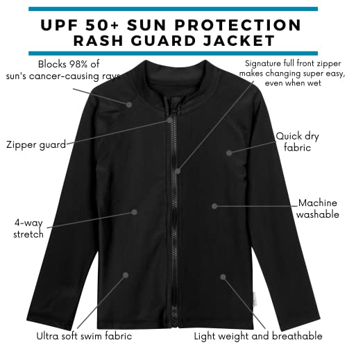 Image of SwimZip UPF 50+ Long Sleeve Rash Guard for Boys' and Girls' - Baby, Toddler, Kids