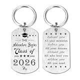 Resdink Graduation Gifts for Class of 2026 - College High School Graduation Keychain for Girls Boys Women Men Him Her Graduate Daughter Son Student