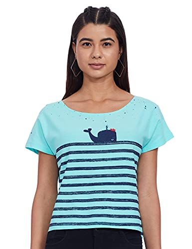 Image of Women's Abstract Print T-Shirt (272460852 Knit Top