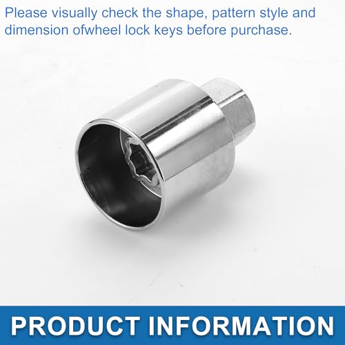 Image of Car Wheel Lock Lugnut Type V Anti-theft Screw Nut Removal Key Socket for Land Rover Range Rover Evoque Freelander