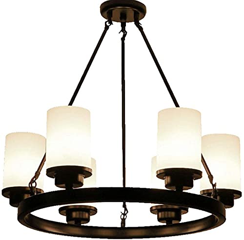 Chandelier nouveauté en verre vintage au design pastoral authentique et unique
