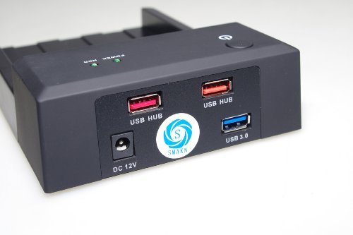 SMAKN 3.5"/2.5" SATA HDD To Dual USB 2.0 Port External Dock Station Enclosure - Thumbnail 3