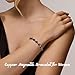 PEALICIOUS Copper Bracelets for Women Magnetic Bracelet as Birthday Gifts for Women, Dainty Copper Jewelry with 3800 Gauss Magnets, Stretch Hematite Bead Braclets Pulseras Para Mujer