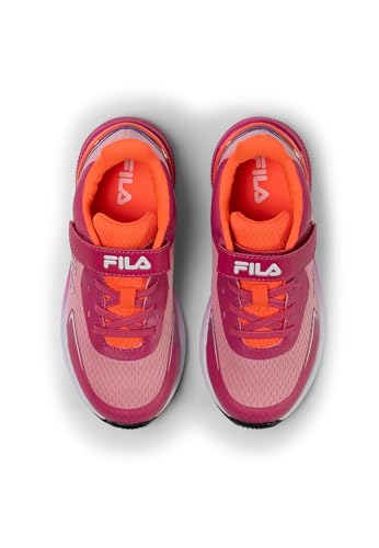 FILA Chaussures de Course Crusher V Kids Unisexes pour Enfant, Fuchsia Rose Fiery Corail, 28 EU