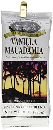 Kona Vanilla Macadamia Nut 10 oz Whole Bean