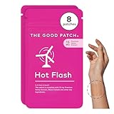 The Good Patch Hot Flash Hemp Menopause Patches Support for Women, Sustained Release, Natural Patch with Hemp Extract, Black Cohosh, Black Pepper, Plant Powered Wearable Wellness (8 Total Patches)