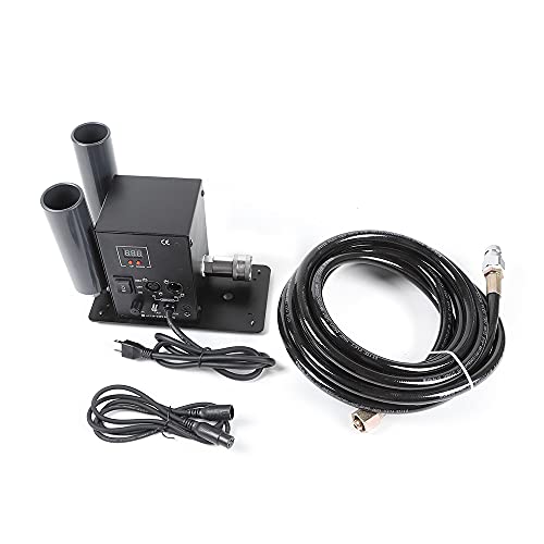 Co2 Dmx Stage Effect Fog Machine, Dual Nozzle Cannon Spray Device Machine Air Column Smoke Dmx, Portable Automatic Spray Fog Machine For Stage, Disco, Halloween And Wedding, Club, Concert #TOP5