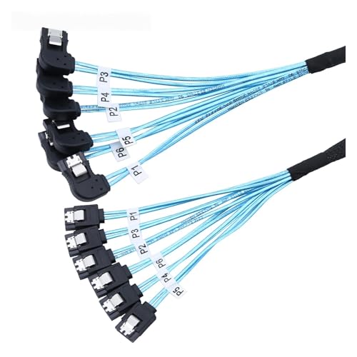 Cable SATA alta velocidad 1.0M 6 piezas