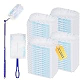 Einweg-Staubwedel, mit 2 zusätzlichen Griff-Nachfüllungen für Swiffer 180-Grad-Pads – strapazierfähig mit verstellbarem Griff zum Staubwischen von Möbeln, Jalousien, Deckenventilatoren, hilft