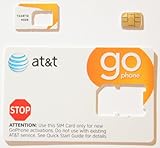 AT&T Go-Phone Prepaid Cut to Fit NANO SIM Card for iPhone 5 or Mini IPAD