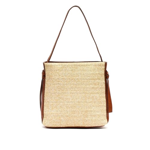 Imagen de MISAKO Nots bolso hobo efecto rafia Mujer Nots Natural 28x10x28cm