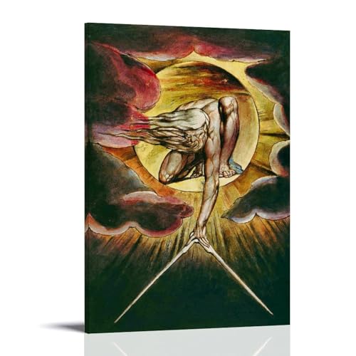 Affiche William Blake L'ancien Des Jours impression d'art romantisme premium