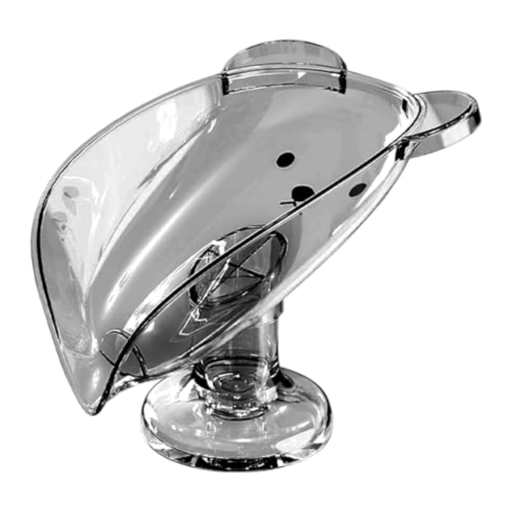 Grey Self-Draining Soap Holder for Tub & Kitchen