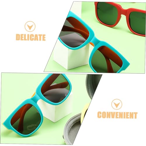 2 Pairs Foldable Sunglasses for Summer Fun Stylish Frame Sunglasses for Boys and Lightweight and Easy to Clean Design for Outdoor Activities and Festivals2