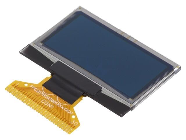 Afficheur OLED graphique 128x64 DEP 128064D-W ecran 1.28 pouce pour microcontroleur
