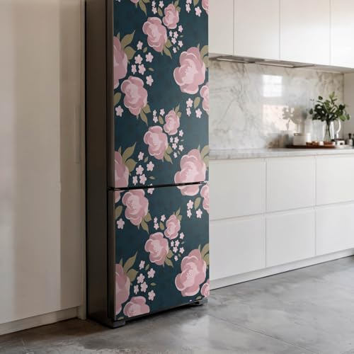 Sticker frigo 60x180 cm pour masquer les rayures et décorer la cuisine